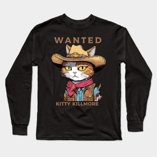 Kitty Cowboy Bandit Long Sleeve T-Shirt